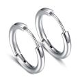 earings for men hikaw for boys earings for men Mini Pop Jewelry Unisex Silver/Black/Gold Color 1 Pair For Men Women Earrings Buckle Titanium Steel Hoop Earrings Round Circle. 