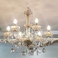 Beautiful Crystal fanoos hanging light 6 lights fanoos Crystal fanoos light hanging for drawing room ceiling light fanoos home décor Chandelier. 