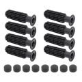 8Pcs Table Football Handles Easy Install Rod Table Soccer Lightweight Practical Octagonal Replacement Child Parts Accessories. 