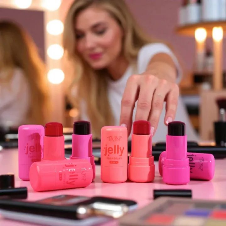 Tikpop Lip & Cheek Tint 4pcs Set – Multi-Use Creamy Tint for Lips ...