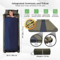 IFORREST Sleeping Pad w/Armrest & Pillow - Rollover Protection - Self-Inflating Camping Mattress - Best Cot-Mats - Ultra-Comfortable Backpacking Air Bed (L/XL). 