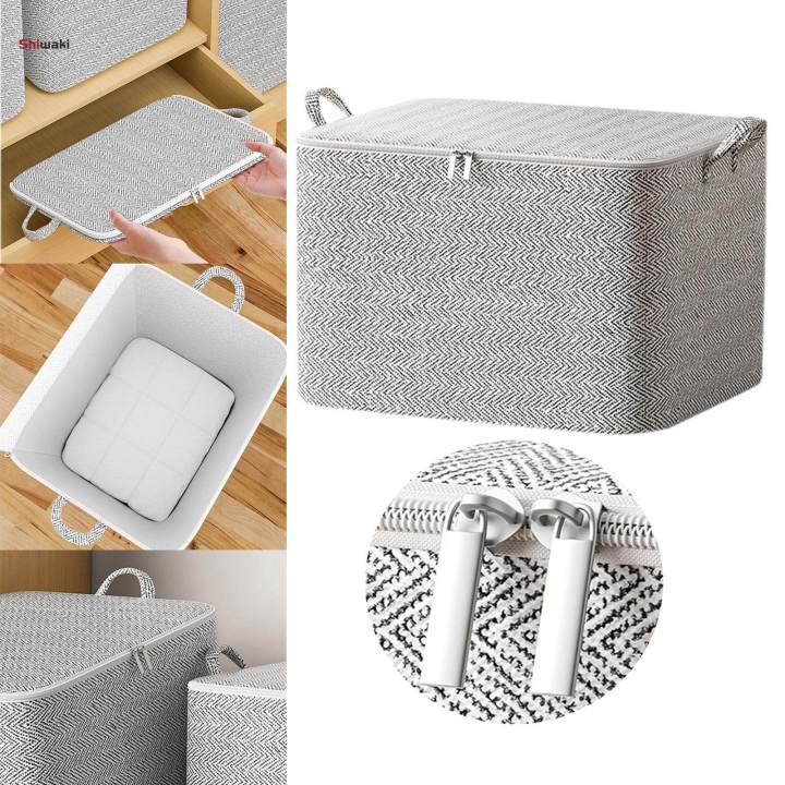 Foldable Closet Organizer Clothes Storage Bags for Clothing Bed Sheets Toys
