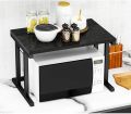 Unique Industrial Design Kitchen Storage Microwave Stand, Counter top Microwave rack, Storage Rack with Wheels, Spice Rack for Kitchen. 