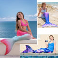 GC Girls Swimsuit Beach Mermaid Tail Mermaid Cosplay Clothing Color Gradient Swimsuit color. 