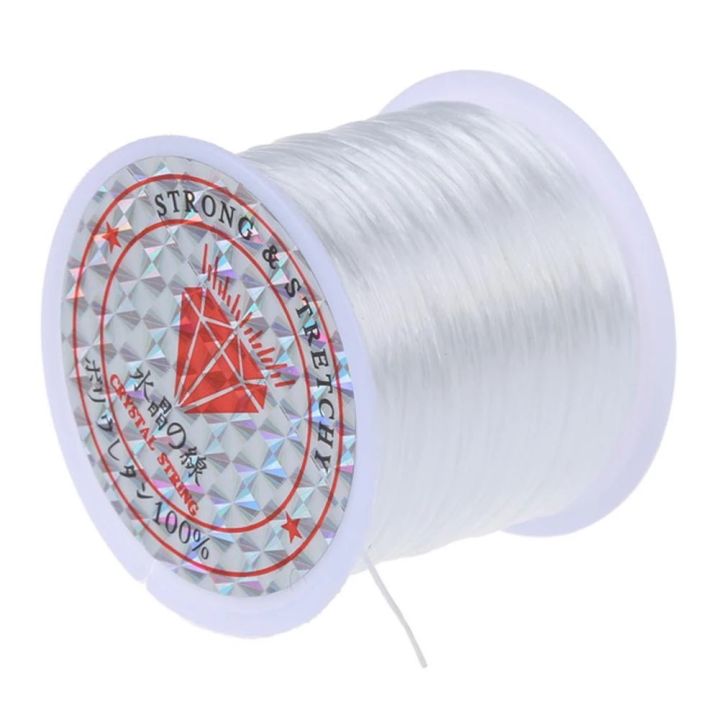 White%20Stretchy%20Elastic%20Crystal%20String%20Cord%20Thread%20for%20Jewelry%20Making%20Beading%20Bracelet%20Wire%20(80%20Yards%200.5%20mm)%20-%20Image%205