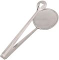 KLING Tongs 2 in 1 Fry Tool Filter Spoon Oil Fryer Chimta - Filter Spoon Frying Tongs Oil Spoon - Frying Strainer for Fried Food, Salad, BBQ - Multi-Functional Frying Tong with Strainer - Kitchen Tongs. 