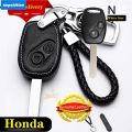 【XPS】Honda key Cover Case Keychain For Honda 2007-2020 CITY HRV CRV BRV CITY JAZZ CIVIC ACCORD Key Holder. 