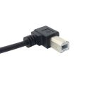 【All Of Me】degree Left Angled USB 2.0 A Male Left Angled USB 2.0 Male Scanner Printer Cable 20cm. 