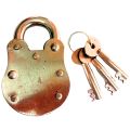 HP Lock 4 Plates 3 Keys in Brass Wall  High Quality Lock  Non Breakable Lock  Desi Lock  Bhari Lock  HP Lock 4 Plates with 3 Keys in Brass Wall  High-Quality Non-Breakable Lock  Desi Bhari Lock for Ultimate Security. 