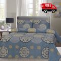 cotton bed sheet best quality king size 3piece set. 