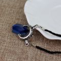 Trendy Dmc Devil Maycry 5 Dante Pendant Necklace Red Blue Gem Cosplay Necklaces Long Rope Chain Vintage S For Men. 