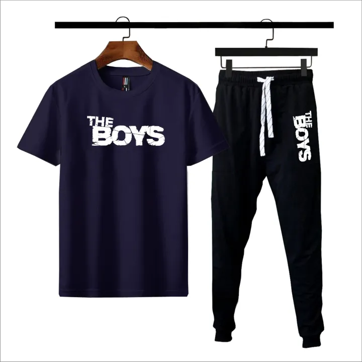 Track%20Suit%20For%20Men%20And%20Boys%20Black%20Round%20Neck%20Half%20Sleeve%20T%20Shirt%20And%20Trouser%20Micro%20Polyester%20Casual%20Set%20-%20Image%204