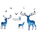 3d three-dimensional wall stickers star deer stickers creative bedroom room bedside background wall painting decorative wall wallpaper self-adhesive. 