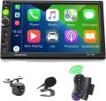 X-REAKO Autoradio 2 DIN Car Stereo 7 inch HD Touchscreen Bluetooth handsfree autoradio FM/AM/USB/AUX IN Mirror Link. 
