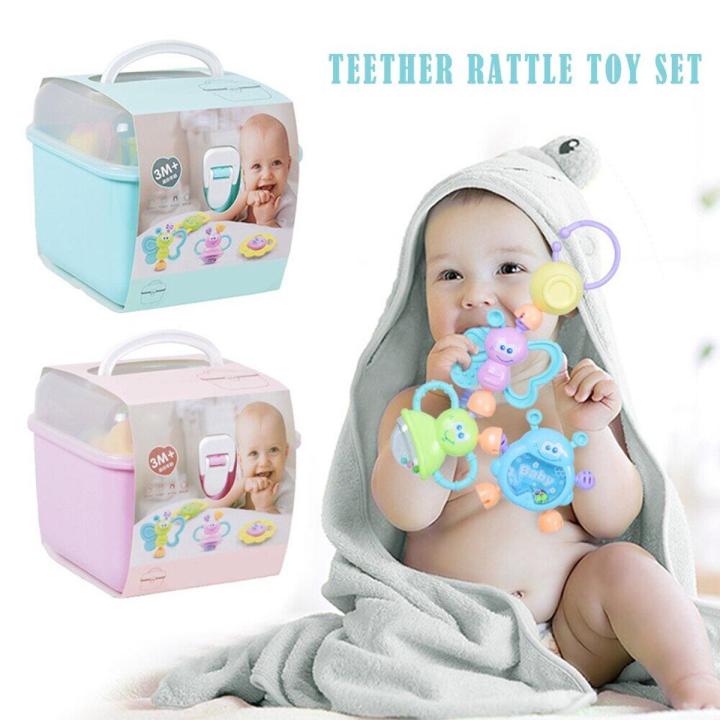 Teeth Rattle Thing Rattles For Babies Early Teeth Biting Teether, Newborn Baby Rattle Set ...