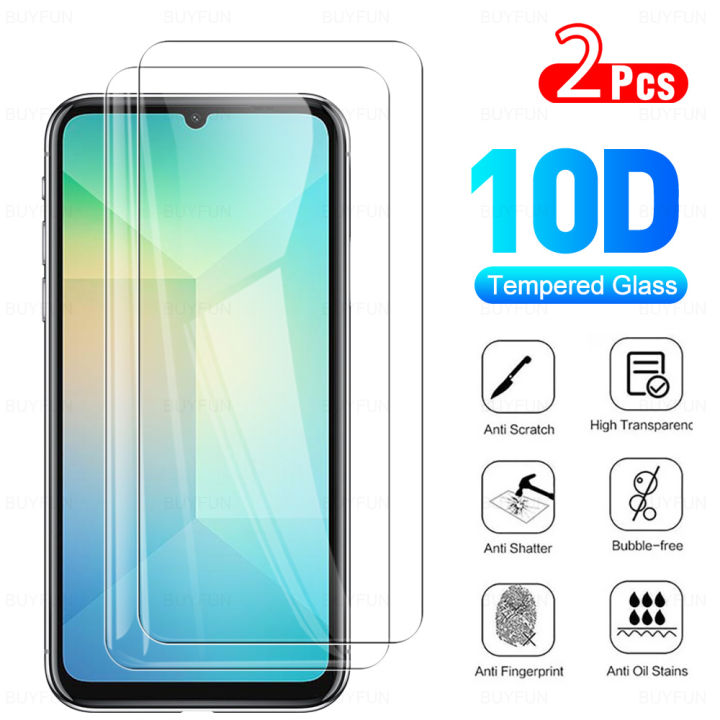 For Samsung Galaxy A06 2PCS Anti-Drop Tempered Glass Protector for Samsung Galaxy A 06 samsung a06 6.7 inches Full Coverage Ultra-Clear Screen Protector