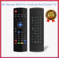 MX3 - Air Mouse Remote - For Android Tv Box, Television & Computer - Smart Air Fly Mouse - Mini Keyboard - Built-in QWERTY Keyboard - Universal 3 in 1 Smart TV Box Remote working all Android Box. 