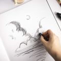 Mont Marte Sketchbook A3/A4/A5 - 80 Sheets - Hardback - 110gsm - High Quality Sketch Pad - Ideal Sketchbook for Sketching and Drawing. 