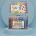 12-18-36 Colour hard brush markers in jar/hard case for drawing and painting. 