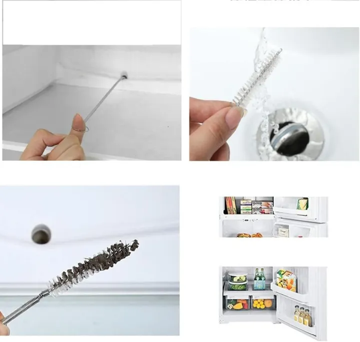 Techmanistan 1M Extra Long Flexible Tube Pipe Cleaner Brush Fridge ...