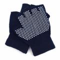 1pair Cotton Breathe Non Slip Half Finger Gym Training Gloves Fitness Yoga Glove. 