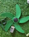 12" inch Fan and 12 Volt DC Motor DIY 5 Wings Fan Complete Set Solar, Adopter & Battery. 