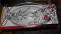 Candy dish by Sachi glass | 33 cm Candy shaped glass serving tray | Japanese glass dish for serving cookies, desserts, ice cream. 