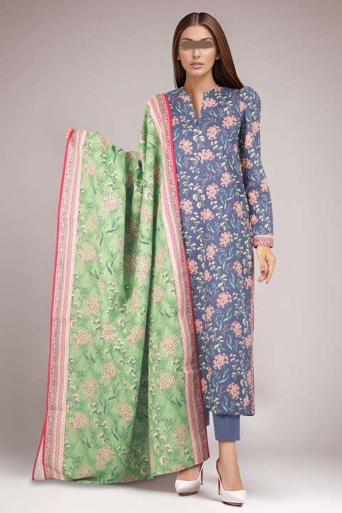 Khuwab by Kazma Pret Embroidered Korean Silk 3 Piece Suit Nooriya