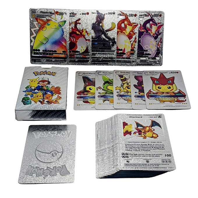 Pok%C3%A9mon%20Silver%20Foil%20Cards%20Collection%20-%2055%20Rare%20TCG%20Cards%20in%20Silver%20Box,%20Ideal%20for%20Kids%20and%20Fans%20-%20Image%202