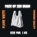 Pack of 250gm Plastic Shopping Bags | Premium Quality Available in Three Sizes | Bags for Meat. 