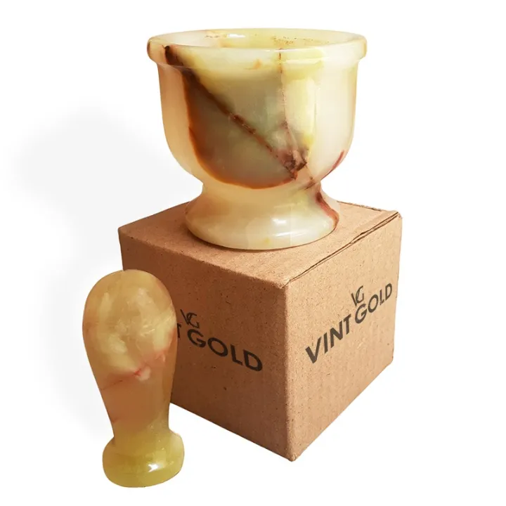 VINT%20GOLD%20small%20Hawan%20dasta%20Grinding%20Lungri%20Onyx%20Kotni%20Set%20%20Palm%20Size%203"%20Portable%20Handmade%20Marble%20Pill%20Herbs%20and%20Spice%20Crusher%20-%20Image%206
