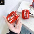 Apple  Airpod Pro Cover - Red - Soft Sillicone Coca-Cola Bottle earphone Case. 