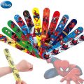 3/6/12pcs Spiderman Wristband Anime FigureWristband Child Slap Band Puzzle Kids Toys Boys Girls Christmars Gifts. 