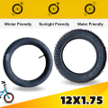 Cycle Tyre 12 inch Bicycle Cycle Mountain Bike Tire Black -12 X 1.75 Tire Outer & Inner. 