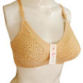 Classic Cotton Bra Brazier for Women Undergarments and Non-wired Brazzer with Chikan Embroidery. 