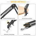 ALOGY  Scissor Arm Stand Adjustable Foldable For Mobile With Adjustable Mobile Holder And Table Mounting Clamp. 