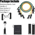 11-Piece Power Exercise Resistance Band Set - 5-in-1 Fitness Equipment for Men & Women (Imported)". 