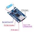 TP4056 USB 1A Lithium-Ion Battery Charging Module with Protection Circuit – Single Cell 3.7V Charger Board. 