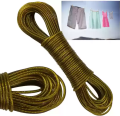 20 Meter PVC Coated Steel Anti-Rust Wire Laundry Rope For Washed Clothes Drying, Hanging Indoor & Outdoor, With 2 Plastic Hooks. 