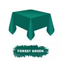 Forest Green Table Cover Washable. 