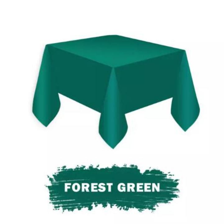 Forest Green Table Cover Washable
