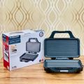 Silver Crest 3 IN 1 Sandwich Maker SC-819 / 900 WATTS Grill Maker 2 Slice | German Imported  Electric Stainless steel Body /Removable Non-Stick Plates, Grill Cheese, Food Grade , Cool Touch Handle, Suitable for Breakfast, Lunch, (SILVER ). 
