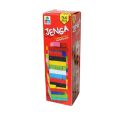 Mini Wooden Jenga Blocks Game Multicolor Toy 54 Pcs 8 Inches With 1 Dice Best Quality Blocks Game Play With Your Family And Friends. 