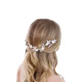 Wedding Tiara Hair Accessories Clips Romantic Crystal Pearl Flower Hair Comb Rhinestone Decorate Birde Hair Pins Jewelry S6339. 