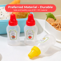 Mini Tomato Ketchup Squeeze Bottle 25ml - Portable Small Sauce Container Salad Dressing Pantry For Lunch and Bento Box Dressing & Oil Bottle Accessories. 