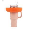 Car Snack Organizer 4-compartment Silicone Snack Ring for 40 Oz Cup ple Reusable Snack Container. 