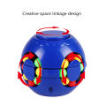 Little Magic Bean Toy, Rotating Speed Cube Beans Puzzle, Fidget Fingertip Gyro Spinning Tops Toy, Creative Decompression Toys, Puzzle Cubes Collection for Kids, Intellectual Game for Kids, Adult Stress Relief Game, Multicolor. 