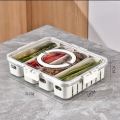 Small Snackle Container Lunch Box, Air-Tight Square Snack Container Snackle Box With Handle. 