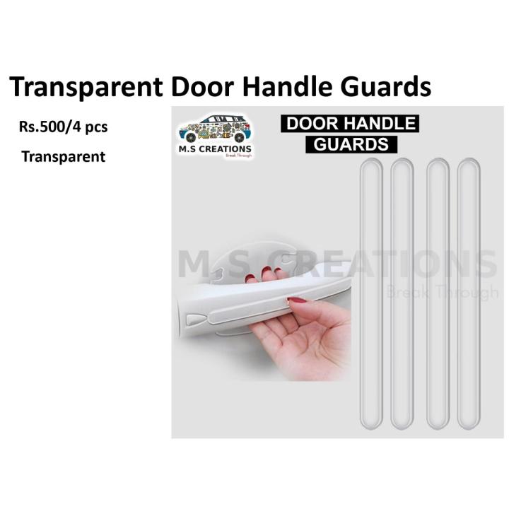 car door handle guards 4pcs transperent universal accessories