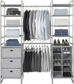 Garments organizer, Shelf Clothes Hanging Organizers Pant Organizers Holder Wardrobe Section Storage Closet Organiser Shoe Clothes Garment, Versa System Wall Mount Shelf and Cubby Tower, Neatfreak UK Top Brand. 